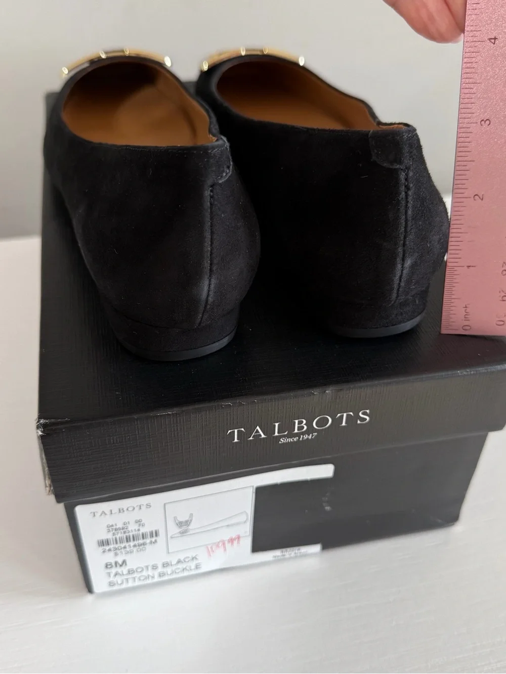 Talbots black suede